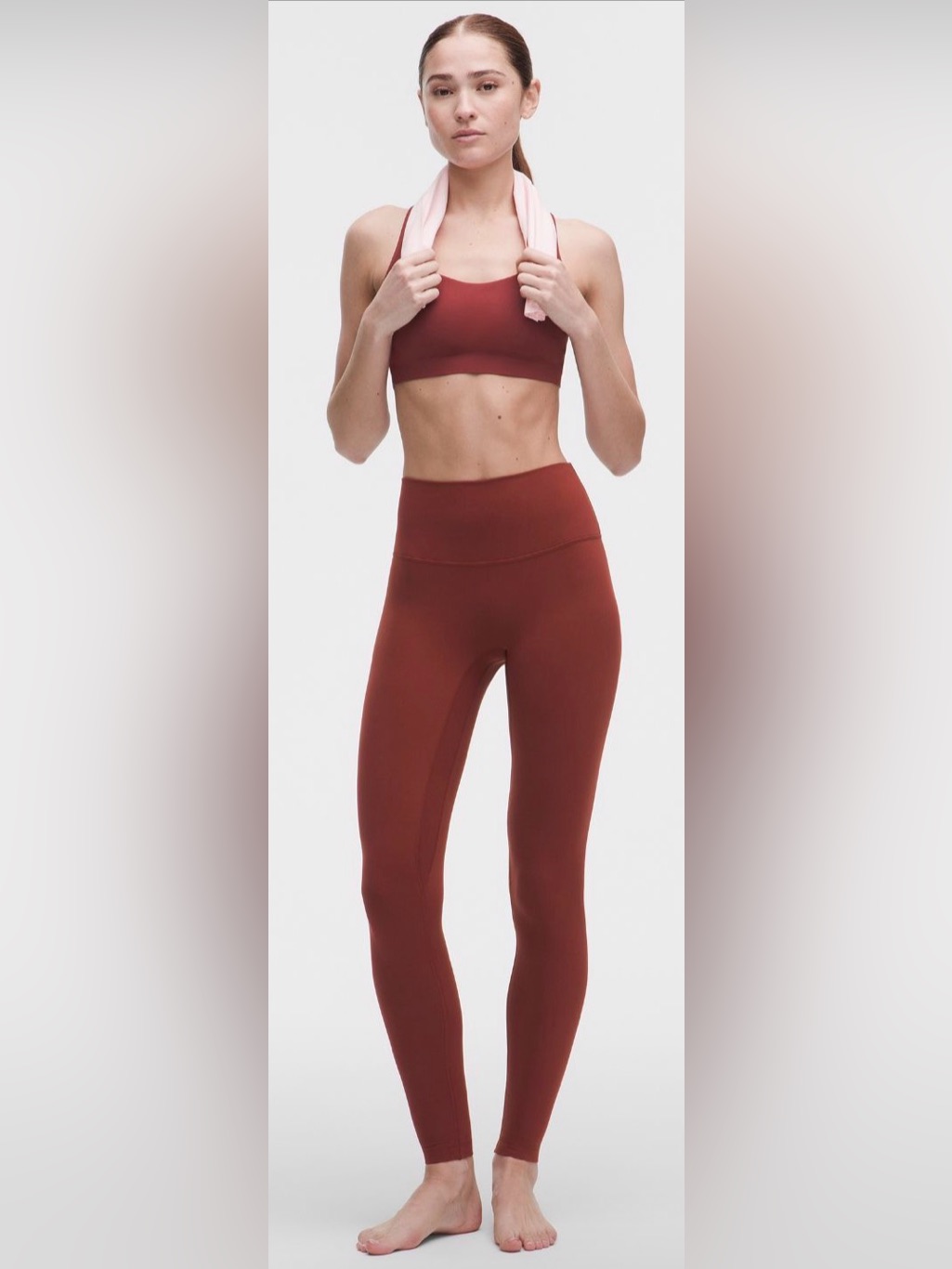 Lululemon Nwt Align No Line High-Rise Leggings - Rust